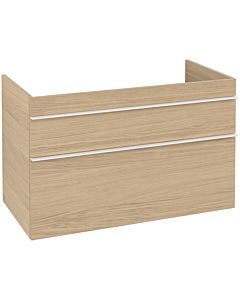 Villeroy und Boch Venticello Waschtisch-Unterschrank A92702VJ 95,3 x 59 x 50,2 cm, Becken links, Griff White, nordic oak