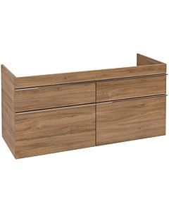 Villeroy und Boch Venticello vanity unit A93001RH 125.3x59x50.2cm, chrome handle, Kansas Oak