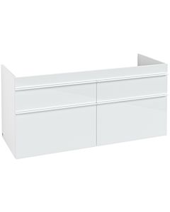 Villeroy und Boch Venticello A93002RE 125,3 x 59 x 50,2 cm, poignée blanche, verre Glossy White