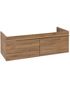 Villeroy und Boch Venticello Waschtisch-Unterschrank A93901RH 125,3x42x50,2cm, Griff Chrom, Kansas Oak
