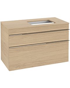 Venticello Villeroy und Boch vasque A94301VJ 95,7 x 60,6 x 50,2 cm, lavabo à droite, poignée chrome, chêne nordique