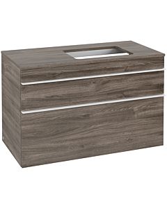 Villeroy und Boch Venticello vanity unit A94302RK 95.7x60.6x50.2cm, washbasin on the right, handle White, Stone Oak