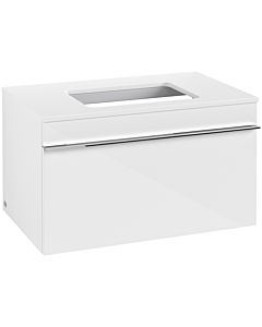 Villeroy und Boch Venticello A94501DH 75,7 x 43,6 x 50,2 cm, poignée chromée, Glossy White