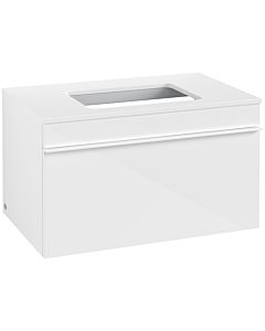 Villeroy und Boch Venticello A94502DH 75,7 x 43,6 x 50,2 cm, poignée blanche, Glossy White