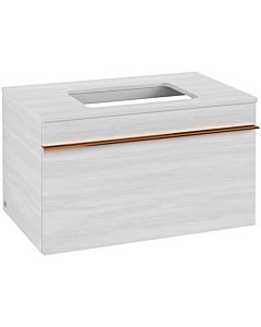 Villeroy und Boch Venticello vanity unit A94505E8 75.7 x 43.6 x 50.2 cm, copper handle, White Wood