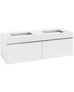 Villeroy und Boch Venticello A94901DH 125,7 x 43,6 x 50,2 cm, poignée chromée, Glossy White