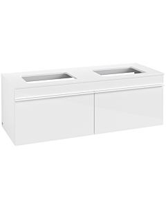 Villeroy und Boch Venticello A94902DH 125,7 x 43,6 x 50,2 cm, poignée blanche, Glossy White