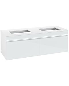 Villeroy und Boch Venticello Waschtisch-Unterschrank A94902RE 125,7 x 43,6 x 50,2 cm, Griff White, Glass Glossy White