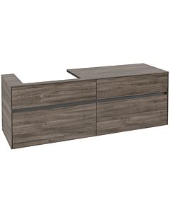 Villeroy und Boch Collaro vanity unit C02200RK 160x54.8x50cm, vanity unit left, Stone Oak