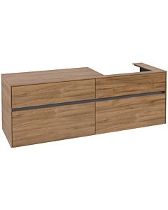 Villeroy und Boch Collaro vanity unit C02300RH 160x54.8x50cm, vanity unit on the right, Kansas Oak