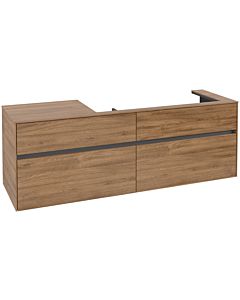 Villeroy und Boch Collaro vanity unit C03000RH 160x54.8x50cm, vanity unit on the right, Kansas Oak