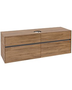 Villeroy und Boch Collaro vanity unit C04900RH 160x54.8x50cm, vanity center, Kansas Oak