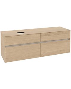 Villeroy und Boch Collaro Waschtischunterschrank C05000VJ 160 x 54,8 x 50 cm, Waschtisch links, Nordic Oak