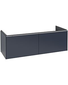 Villeroy und Boch Subway 3.0 Waschtisch-Unterschrank C567L0VQ 127,2x42,9x47,8cm, mit LED/Griff Aluminium glänzend, marine blue