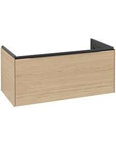 Villeroy und Boch Subway 3. 1930 vanity unit C569L1VJ 97.3x42.9x47.8cm, with LED / handle Volcano black, nordic oak