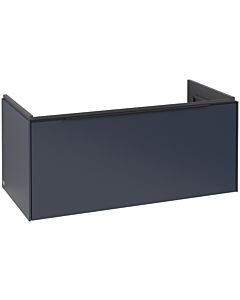 Villeroy und Boch Subway 3.0 Waschtisch-Unterschrank C569L1VQ 97,3x42,9x47,8cm, mit LED/Griff Volcano black, marine blue