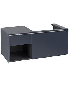 Villeroy und Boch Subway 3.0 Waschtisch-Unterschrank C57100VQ 100,1x42,25x51,6cm, ohne LED/Griff Aluminium glänzend, marine blue