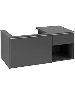 Villeroy und Boch Subway 3. 1930 vanity unit C57200VR 100.1x42.25x51.6cm, without LED / handle aluminum glossy, graphite
