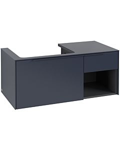 Villeroy und Boch Subway 3.0 Waschtisch-Unterschrank C57202VQ 100,1x42,25x51,6cm, ohne LED/Griff monochrom, marine blue
