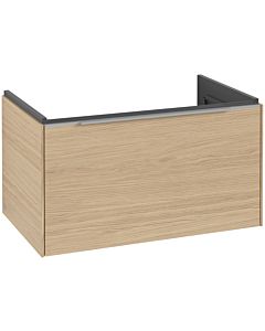 Villeroy und Boch Subway 3. 1930 vanity unit C573L0VJ 77.2x42.9x47.8cm, with LED / handle aluminum glossy, nordic oak
