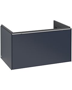 Villeroy und Boch Subway 3.0 Waschtisch-Unterschrank C573L0VQ 77,2x42,9x47,8cm, mit LED/Griff Aluminium glänzend, marine blue