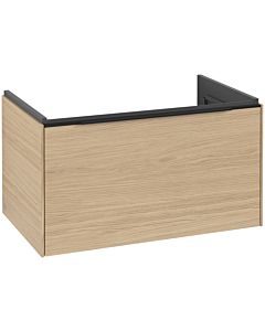 Villeroy und Boch Subway 3. 1930 C573L1VJ 77,2x42,9x47,8cm, avec LED / poignée Volcano noir, chêne nordique