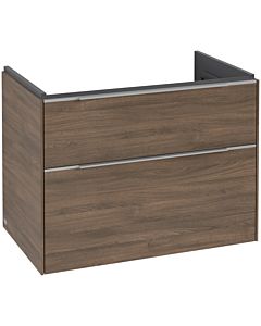 Villeroy und Boch Subway 3.0 Waschtisch-Unterschrank C57400VH 77,2x57,6x47,8cm, ohne LED/Griff Aluminium glänzend, arizona oak