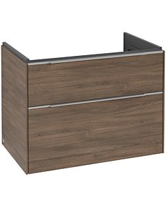 Villeroy und Boch Subway 3.0 Waschtisch-Unterschrank C574L0VH 77,2x57,6x47,8cm, mit LED/Griff Aluminium glänzend, arizona oak