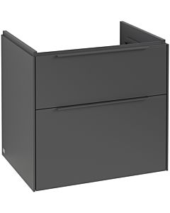 Villeroy und Boch Subway 3. 1930 vanity unit C576L2VR 62.2x57.6x47.8cm, with LED / handle monochrome, graphite