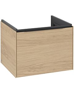 Villeroy und Boch Subway 3. 1930 vanity unit C57701VJ 57.2x42.9x47.8cm, without LED / handle Volcano black, nordic oak