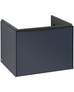 Villeroy und Boch Subway 3.0 Waschtisch-Unterschrank C57701VQ 57,2x42,9x47,8cm, ohne LED/Griff Volcano black, marine blue