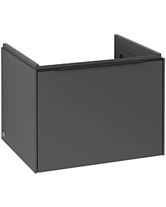 Villeroy und Boch Subway 3.0 Waschtisch-Unterschrank C57701VR 57,2x42,9x47,8cm, ohne LED/Griff Volcano black, graphite
