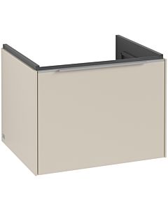 Villeroy und Boch Subway 3. 1930 C577L0VN 57,2x42,9x47,8cm, avec LED / poignée aluminium brillant, gris cachemire