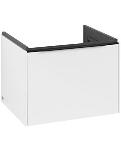 Villeroy und Boch Subway 3.0 Waschtisch-Unterschrank C577L1VF 57,2x42,9x47,8cm, mit LED/Griff Volcano black, pure white