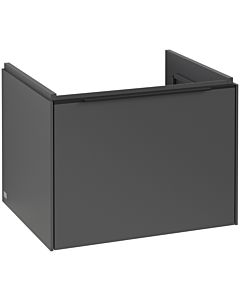 Villeroy und Boch Subway 3.0 Waschtisch-Unterschrank C577L1VR 57,2x42,9x47,8cm, mit LED/Griff Volcano black, graphite