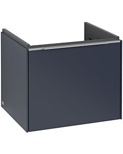Villeroy und Boch Subway 3.0 Waschtisch-Unterschrank C579L0VQ 52,3x42,9x44,75cm, mit LED/Griff Aluminium glänzend, marine blue