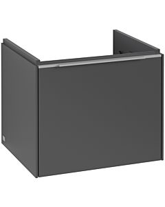 Villeroy und Boch Subway 3. 1930 vanity unit C579L0VR 52.3x42.9x44.75cm, with LED / handle aluminum glossy, graphite