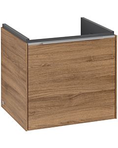 Villeroy und Boch Subway 3.0 Waschtisch-Unterschrank C58000RH 47,3x42,9x40,75cm, ohne LED/Griff Aluminium glänzend, kansas oak