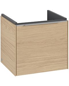Villeroy und Boch Subway 3.0 Waschtisch-Unterschrank C58000VJ 47,3x42,9x40,75cm, ohne LED/Griff Aluminium glänzend, nordic oak