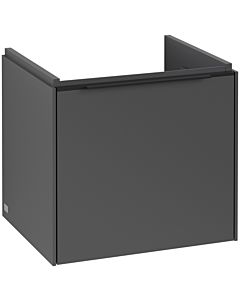 Villeroy und Boch Subway 3.0 Waschtisch-Unterschrank C58001VR 47,3x42,9x40,75cm, ohne LED/Griff Volcano black, graphite