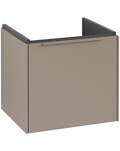 Villeroy und Boch Subway 3.0 Waschtisch-Unterschrank C58002VM 47,3x42,9x40,75cm, ohne LED/Griff monochrom, taupe