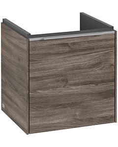 Villeroy und Boch Subway 3. 1930 vanity unit C58100RK 42.3x42.9x37.75cm, hinge left / handle aluminum glossy, stone oak