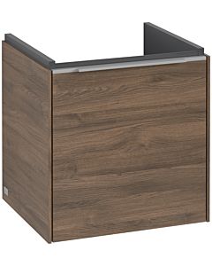 Villeroy und Boch Subway 3. 1930 vanity unit C58100VH 42.3x42.9x37.75cm, hinge left / handle aluminum glossy, arizona oak