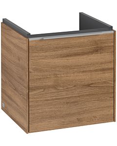 Villeroy und Boch Subway 3.0 Waschtisch-Unterschrank C58200RH 42,3x42,9x37,75cm, Schanier rechts/Griff Aluminium glänzend, kansas oak