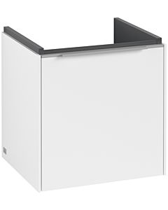 Villeroy und Boch Subway 3. 1930 C58200VF 42,3x42,9x37,75cm, charnière droite / poignée aluminium brillant, blanc pur