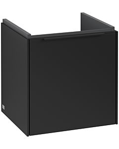 Villeroy und Boch Subway 3.0 Waschtisch-Unterschrank C58201VL 42,3x42,9x37,75cm, Schanier rechts/Griff Volcano black, volcano black