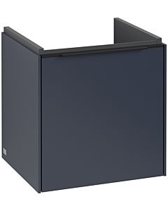 Villeroy und Boch Subway 3.0 Waschtisch-Unterschrank C58201VQ 42,3x42,9x37,75cm, Schanier rechts/Griff Volcano black, marine blue