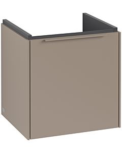 Villeroy und Boch Subway 3.0 Waschtisch-Unterschrank C58202VM 42,3x42,9x37,75cm, Schanier rechts/Griff monochrom, taupe