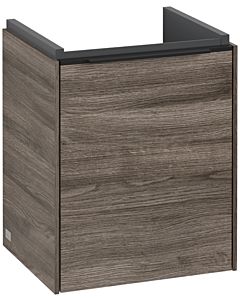 Villeroy und Boch Subway 3.0 Waschtisch-Unterschrank C58301RK 35,1x42,9x30,9cm, Schanier links/Griff Volcano black, stone oak