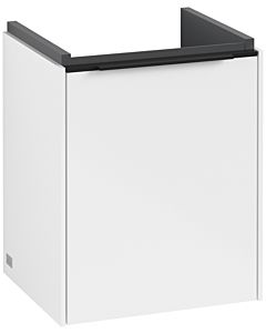 Villeroy und Boch Subway 3. 1930 C58401VE 35,1x42,9x30,9cm, charnière droite / poignée Volcano noir, blanc brillant